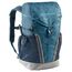 VAUDE Kinderrucksack Jungen & Mädchen Puck 10 Liter in blau, komfortabler Wanderrucksack Kinder, Wetterfester Schulrucksack mit Regenhülle & Lupe, viel Stauraum