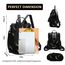 Fmeida Rucksack Damen diebstahlsicher Taschenrucksack 2 in 1 Nylon Handtaschen Wasserdichte Schultertasche Casual Daypack Klein Cityrucksack Reiserucksack für Frauen Mädchen Feder Gelb