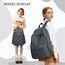 HYC00 Rucksack Schule Teenager Mädchen Damen Causal Schulrucksack College-Rucksack, leichte Schultasche Arbeitstasche für Jungen und Mädchen, passend für 14-Zoll-Laptop Daypack Bookbag,Dunkelgrau