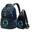 Asge schulrucksack für Jungen und Mädchen - Wasserdichter Rucksack Teenager, Reflektierend, Groß, für Schule und Outdoor Camping, inkl. Schultertaschen Set