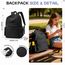 HYC00 Schulrucksack Damen Causal Travel Schultaschen 14 Zoll Laptop Daypack Bookbag für Teenager Mädchen Boys College-Rucksack Leichter Rucksack Wasserabweisend Bookbag Men Work Daypack,Schwarz