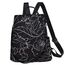 Fmeida Rucksack Damen Klein Diebstahlsicherer Handtasche Wasserdichte 2 in 1 Schultertasche Casual Daypack Klein Reiserucksack für Frauen Mädchen Linien Weiß