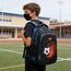 Asge Schulrucksack Jungen Teenager Schultaschen Mädchen Ranzen Ergonomischem Kinder Rucksäcke Fußball Druck Schulranzen für 8 10 14 Jahre School Bags for Boys Wasserdicht Schulranzen Groß für Schule