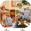 LOIDOU Kinderrucksack Jungen Kinder Rucksack Tagesrucksack Vorschulrucksack Kleinkind Kindergartentasche Schulrucksack für Schule die Kita (Hellgrau)