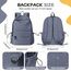 HYC00 Schulrucksack Damen, Causal Travel Schultaschen 14 Zoll Laptop Rucksack für Mädchen im Teenageralter Leichter Wasserabweisend Bookbag College Boys Men Work Daypack,Blau Lila
