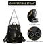 Fmeida Rucksack Damen diebstahlsicher Taschenrucksack 2 in 1 Nylon Handtaschen Wasserdichte Schultertasche Casual Daypack Klein Cityrucksack Reiserucksack für Frauen Mädchen Feder Gelb
