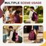 HYC00 Schulrucksack Damen, Causal Travel Schultaschen 14 Zoll Laptop Rucksack für Mädchen im Teenageralter Leichter Rucksack Wasserabweisend Bookbag College Boys Men Work Daypack,Rot