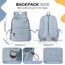 HYC00 Schulrucksack Damen, Causal Travel Schultaschen 14 Zoll Laptop Rucksack für Mädchen im Teenageralter Leichter Rucksack Wasserabweisend Bookbag College Boys Men Work Daypack,Blau