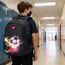Asge Schulrucksack Jungen Teenager Schultaschen Mädchen Ranzen Ergonomischem Kinder Rucksäcke Fußball Druck Schulranzen für 8 10 16 Jahre School Bags for Boys Wasserdicht Groß für Schule