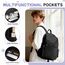 HYC00 Schulrucksack Damen Causal Travel Schultaschen 14 Zoll Laptop Daypack Bookbag für Teenager Mädchen Boys College-Rucksack Leichter Rucksack Wasserabweisend Bookbag Men Work Daypack,Schwarz