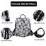 Fmeida Kleiner Rucksack Damen Diebstahlsicher Rucksack Handtaschen Wasserdichte Schultertasche Casual Daypack Klein Reiserucksack Taschenrucksack 2 in 1 Cityrucksack für Frauen Mädchen