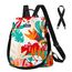 Fmeida Damen Rucksack Elegant Handtasche diebstahlsicher Taschenrucksack 2 in 1 Groß Rucksacktasche Wasserdicht Backpack Shopper Schultertasche Daypacks Tropischer Regenwald