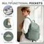 HYC00 Schulrucksack Damen Causal Travel Schultaschen 14 Zoll Laptop Daypack Bookbag für Teenager Mädchen Boys College-Rucksack Leichter Rucksack Wasserabweisend Bookbag Men Work Daypack,Grün