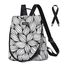 Fmeida Kleiner Rucksack Damen Diebstahlsicher Rucksack Handtaschen Wasserdichte Schultertasche Casual Daypack Klein Reiserucksack Taschenrucksack 2 in 1 Cityrucksack für Frauen Mädchen