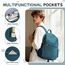 HYC00 Schulrucksack Damen Causal Travel Schultaschen 14 Zoll Laptop Daypack Bookbag für Teenager Mädchen Boys College-Rucksack Leichter Rucksack Wasserabweisend Bookbag Men Work Daypack,Pfauenblau