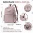 HYC00 Schulrucksack Damen Causal Travel Schultaschen 14 Zoll Laptop Daypack Bookbag für Teenager Mädchen Boys College-Rucksack Leichter Rucksack Wasserabweisend Bookbag Men Work Daypack,Pink Lila