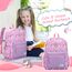 Kasgo Kinderrucksack Jungen, Niedlich Schulrucksack für 6-8 Jährige Mädchen Wasserabweisend Tagesrucksack Vorschulrucksack Kindergartentasche mit Brustgurt Einhorn Rosa
