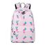 Joymoze Klassischer Einfarbiger Wasserdichter Schulrucksack für Teenager Retro Freizeit Rucksack (Rosa Kakteen)