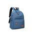 Joymoze Klassischer Einfarbiger Wasserdichter Schulrucksack für Teenager Retro Freizeit Rucksack Blau 840