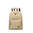 Joymoze Klassischer Einfarbiger Wasserdichter Schulrucksack für Teenager Retro Freizeit Rucksack Khaki 840