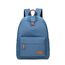 Joymoze Klassischer Einfarbiger Wasserdichter Schulrucksack für Teenager Retro Freizeit Rucksack Blau 840