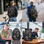 Liokesa Rucksack Herren, 15,6 Zoll Rucksack Herren Laptop, Schulrucksack Jungen Teenager mit USB Ladeanschluss für die Business Arbeit Rucksack, für Uni Reisen, Arbeit, Schule, Tarnung