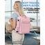 KLOSTAIN Handgepäck Rucksack 40x20x25 für Ryanair Klein Flugzeug Reiserucksack Tasche 20L Mit 14 Zoll Laptop Eurowings für Damen Herren Teenager Schulrucksack, Rosa