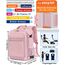 KLOSTAIN für Easyjet Handgepäck 45x36x20 Handgepäck Rucksack Reiserucksack Flugzeug Tasche 30L mit Laptop Rucksack 15.6 Zoll für Herren Damen Teenager Schulrucksack Jungen,Rosa