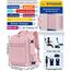 KLOSTAIN Handgepäck Rucksack 40x20x25 für Ryanair Klein Flugzeug Reiserucksack Tasche 20L Mit 14 Zoll Laptop Eurowings für Damen Herren Teenager Schulrucksack, Rosa