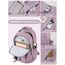 FIORETTO schulrucksack Teenager Mädchen Damen Schulranzen Schultasche School Bag Rucksack Schule 14" Laptopfach, Wasserabweisend & Leicht Lila