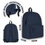 SUPACOOL Leichter Laptop-Rucksack, Rucksack mit USB-Ladeanschluss, lässiger Tagesrucksack, Graublau, M