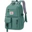 FIORETTO schulrucksack Teenager Mädchen Damen Schulranzen Schultasche School Bag Rucksack Schule 14" Laptopfach, Wasserabweisend & Leicht Dunkelgrün
