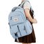 FIORETTO schulrucksack Teenager Mädchen Damen Schulranzen Schultasche School Bag Rucksack Schule 14" Laptopfach, Wasserabweisend & Leicht Blau
