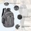 SIVENKE Rucksack Schulrucksack Jungen Teenager Schultasche Schulranzen Laptop Bag Multifunktionale Tagesrucksack Wasserabweisend Bookbag Backpack Kinderrucksack für Schule Reisen