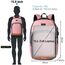 YIORMIOR Schulrucksack Mädchen Teenager, Rucksack Damen Schule Daypacks für 15.6 Zoll Laptop Rucksack mit USB Ladeanschluss 35L