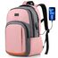 YIORMIOR Schulrucksack Mädchen Teenager, Rucksack Damen Schule Daypacks für 15.6 Zoll Laptop Rucksack mit USB Ladeanschluss 35L