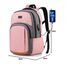 YIORMIOR Schulrucksack Mädchen Teenager, Rucksack Damen Schule Daypacks für 15.6 Zoll Laptop Rucksack mit USB Ladeanschluss 35L