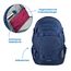 coocazoo Schulrucksack Mate „Blue Motion”, blau, ergonomischer & anpassbarer Tornister, höhen- & größenverstellbar, mit Brustgurt & Hüftgurt, ab der 3. Klasse