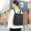 Myhozee Rucksack Damen Cityrucksack - Elegant Rucksacktasche PU Leder Anti Diebstahl Daypack Damenrucksack mit Laptopfach 14 Zoll Tasche Backpack Wasserdicht Schulrucksack für Ausflüge Reise Schwarz