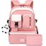 FRONET Schulrucksack Mädchen Teenager Rucksack Tagesrucksack Damen 16 Zoll Laptop-Rucksäcke Wasserdicht Daypack, 2-8 klasse 7-22 Jahre Schulranzen Schultaschen Set für Schule School Bags Backpack