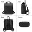 Myhozee Rucksack Damen Cityrucksack - Elegant Rucksacktasche PU Leder Anti Diebstahl Daypack Damenrucksack mit Laptopfach 14 Zoll Tasche Backpack Wasserdicht Schulrucksack für Ausflüge Reise Schwarz