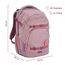 coocazoo Schulrucksack Mate „Mixed Faded Rose”, rosa, ergonomischer & anpassbarer Tornister, höhen- & größenverstellbar, mit Brustgurt & Hüftgurt, ab der 3. Klasse