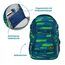 coocazoo Schulrucksack Mate „Lime Stripe”, blau-grün, ergonomischer & anpassbarer Tornister, höhen- & größenverstellbar, mit Brustgurt & Hüftgurt, ab der 3. Klasse