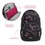 coocazoo Schulrucksack Mate „Pink Illusion”, schwarz-pink, ergonomischer & anpassbarer Tornister, höhen- & größenverstellbar, mit Brustgurt & Hüftgurt, ab der 3. Klasse