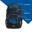coocazoo Schulrucksack Mate „Electric Ice”, schwarz-blau, ergonomischer & anpassbarer Tornister, höhen- & größenverstellbar, mit Brustgurt & Hüftgurt, ab der 3. Klasse