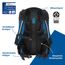 coocazoo Schulrucksack Mate „Electric Ice”, schwarz-blau, ergonomischer & anpassbarer Tornister, höhen- & größenverstellbar, mit Brustgurt & Hüftgurt, ab der 3. Klasse