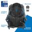 coocazoo Schulrucksack Mate „Blue Craft”,schwarz-blau, ergonomischer & anpassbarer Tornister, höhen- & größenverstellbar, mit Brustgurt & Hüftgurt, ab der 3. Klasse
