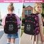 Schulrucksack Mädchen Teenager Rucksack Tagesrucksack Kinder Schulranzen Schultaschen Set für Schule 2 3 4 5 6 7 8 Klasse 9 10 11 12 13 14 15 Jahre Ranzen Kinderrucksack Laptop Rot Daypack Wasserdicht