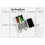 Clever Gadgets magnetischer Wochenplaner + 3 Whiteboard-Marker& Schwamm/ 38cm x 26cm / abwischbar/Kühlschrank-Planer/Fitness-Planer/Magnet-Planer