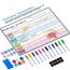 Prelisee Whiteboard Wochenplaner Magnetisch Abwischbar 42×30cm Kann Als Essensplaner Woche,To Do Liste,Haushaltsplaner,Einkaufsliste, Kinder Wochenplaner Abwischbar für Kühlschrank